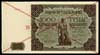 1.000 złotych 15.07.1947, seria A 1234567, SPECIMEN, Miłczak 133a, na stronie odwrotnej na prawym ..