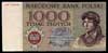 1.000 złotych 2.01.1965, banknot próbny z podpis