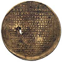 medal koronacyjny Eleonory Marii żony Michała Korybuta Wiśniowieckiego 1670 r., Aw: Sprawiedliwość..