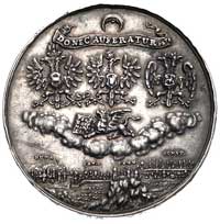 Zwycięstwa koalicji antytureckiej- medal autorstwa Jana Höhna juniora wybity w 1684 r, Aw: Popiers..
