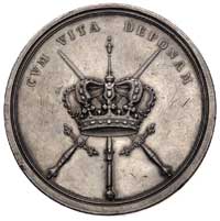 August II- medal autorstwa H. P. Groskurta wybity z okazji odzyskania tronu polskiego po bitwie po..