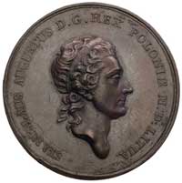 uchwalenie Konstytucji 3 Maja, medal pamiątkowy autorstwa J. F. Holzhaeussera 1791 r., Aw: Popiers..