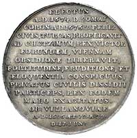 Jan III Sobieski- medal z serii królewskiej autorstwa J. J. Reichla, Aw: Popiersie Jana III w zbro..