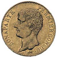 20 franków An 12 (1803/1804) A, Paryż, Fr. 480, złoto 6.44 g