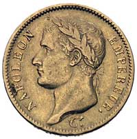 40 franków 1811 A, Paryż, Fr. 505, złoto 12.83 g