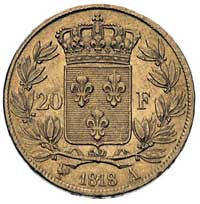 20 franków 1818 A, Paryż, Fr. 538, złoto 6.46 g