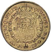 Karol IV 1788-1808, 8 escudo 1800/P-JF, Popayan, Cayon Castan 13137, Fr. 36, złoto 27.01 g
