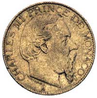 Karol III 1856-1889, 20 franków 1879/A, Paryż, Fr. 12, złoto 6.43 g