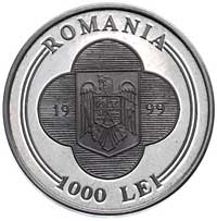 1000 lei 1999, moneta z okazji wizyty Jana Pawła II, srebro 18.41 g