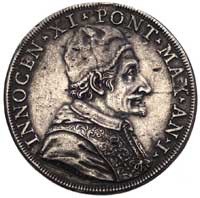 Innocenty XI 1676-1689, piastra AN I (1676), Ber