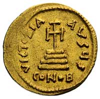 Herakliusz 610-641, solidus, Konstantynopol, Aw: Popiersia Herakliusza i Herakliusza Konstansa na ..