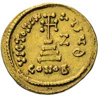 Konstans II 641-668, solidus, Konstantynopol, Aw