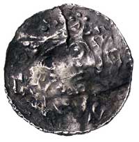 Henryk II 1009-1024 r., denar, Aw: Popiersie w prawo i napis, Rw: Krzyż i napis, Hahn 145, 19.0 mm..