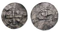 denary; arcybiskup Aribo 1021-31, Dbg 877 19 mm,