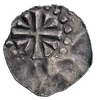 arcybiskup Poppo, denar, Aw: Krzyż z klinami, Rw: Litera A i napis, Dbg 466, 17.9 mm, 0.74 g