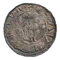 denar, Aw: Monarcha na tronie z mieczem w dloni, Rw: Walka z lwem, Str. 40, 12.8 mm, 0.46 g