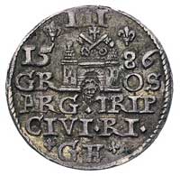 trojak 1586, Ryga, Kruggel 17b, odmiana z małą g