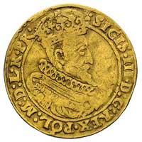 dukat 1622, Gdańsk, H-Cz. 1447 (R3), Kaleniecki s. 189, Fr. 10, T. 50, złoto 3.31 g, rzadki rocznik