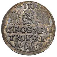 trojak anormalny z datą 1601, mennica nieznana, moneta wybita w dobrym srebrze, patyna
