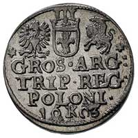 trojak 1603, Kraków, rzadka i ładnie zachowana moneta