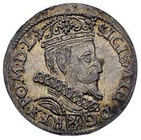 trojak 1605, Kraków, ładna, rzadka moneta ze sta