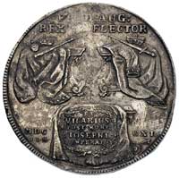 szeląg 1715, Gdańsk, T. 6, drobna wada mennicza, moneta bardzo rzadka