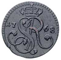 grosz 1768, Kraków, Plage 98, ładna moneta ze starą patyną