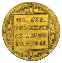 dukat 1831, Warszawa, odmiana z kropką przed pochodnią, Plage 269, Fr. 114, złoto, 3.48 g, drobne ..