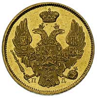 3 ruble = 20 złotych 1837, Petersburg, Plage 305, Bitkin 1078 (R), Fr. 111, złoto, 3.94 g, ładnie ..