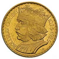 20 złotych 1925, Chrobry, złoto koloru czerwonego, Parchimowicz 126, złoto, 6.42 g