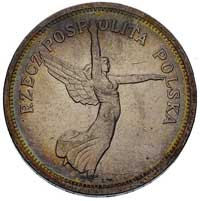 5 złotych 1928, Bruksela, Nike, Parchimowicz 114 b, ładnie zachowane, patyna