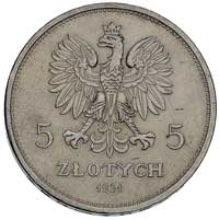 5 złotych 1931, Warszawa, Nike, Parchimowicz 114 d, rzadkie