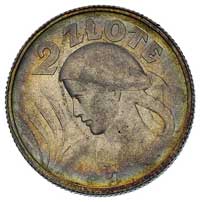 2 złote 1924, Paryż, pochodnia po dacie, Parchimowicz 109 c, delikatna patyna