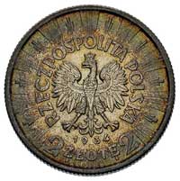 2 złote 1934, Warszawa, Piłsudski, Parchimowicz 111 a, patyna