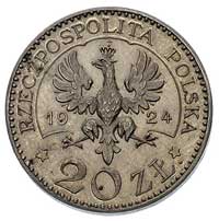 20 złotych 1924, Monogram RP, srebro 5.62 g, Par