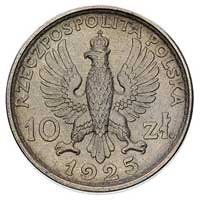 10 złotych 1925, Głowy mężczyzny i kobiety, sreb