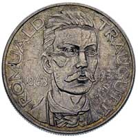 10 złotych 1933, Traugutt, na rewersie wypukły napis PRÓBA, srebro, 21.95 g, Parchimowicz P-155 a,..