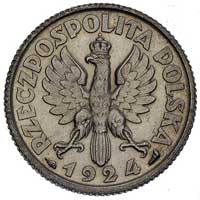 1 złoty 1924, Głowa Kobiety na rewersie wypukły 