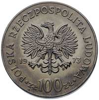 100 złotych 1973, Mikołaj Kopernik, na rewersie wypukły napis PRÓBA, nikiel, wybito 500 sztuk, Par..