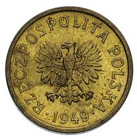 10 groszy, 1949, na rewersie wklęsły napis PRÓBA