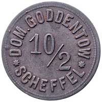 Goddentow-Dominium (Godentowo powiat Lębork), jednostronny żeton o nominale 10/2 scheffel ( szefel..