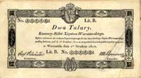 2 talary 1.12.1810, podpis komisarza: Jaraczewski, Miłczak A13b, wyśmienity stan zachowania
