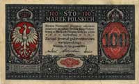 100 marek polskich 9.12.1916, \jenerał, Miłczak 6a,"IV,1