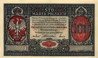 100 marek polskich 9.12.1916, \Generał, Miłczak 15,"II,1