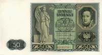 50 złotych 11.11.1936, seria AD 1957541, Miłczak