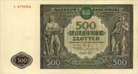 500 złotych 15.01.1946, seria I 9778004, na stro