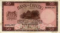 50 guldenów 05.02.1937, seria H 099,282, Miłczak