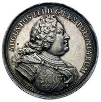  August III- medal autorstwa H. F. Wermutha wybity na pamiątkę Sejmu Pacyfikacyjnego 1736 r, Aw: P..