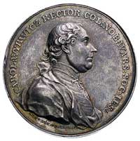 Karol Wyrwicz rektor kolegium jezuickiego w Warszawie, medal autorstwa J. F. Holzhaeussera 1772 r...
