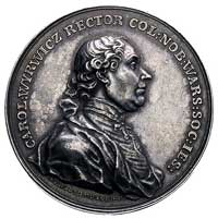 Karol Wyrwicz- medal autorstwa j. F. Holzhaeussera wybity w 1772 r. dla upamiętnienia zasług rekto..
